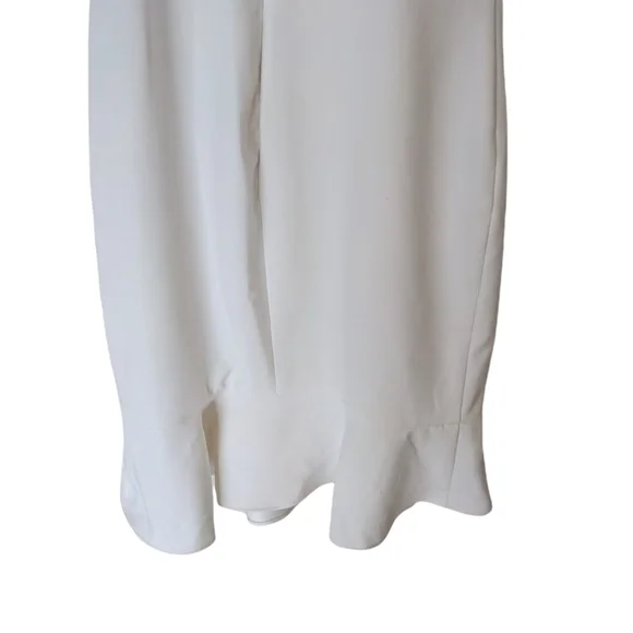 LIKELY x REVOLVE Banks White Flounce Ruffle Hem Mini Dress Size 6 - Picture 9 of 12